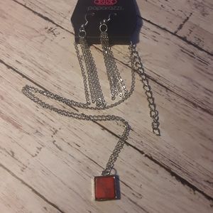 Vintage Paparazzi Red Statement Necklace